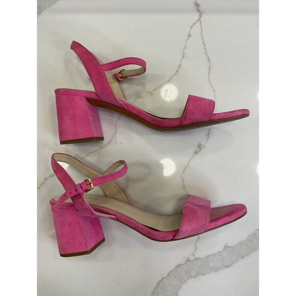 Cole Haan Josie Block Heels Dubarry Suede Sandal Size 9.5 - Picture 5 of 9